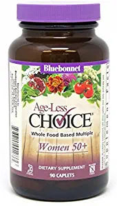 Bluebonnet Nutrition Age-Less Choice Whole Food-Based Multiple for Women 50+ Caplets, 90Count