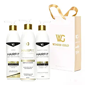 HAIRFIT Color Care Shampoo + Thermoprotective Treatment + Antioxidant Conditioner