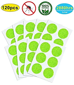 YHmall 120 Pcs Mosquito Repellent Patches, Non-Toxic, Safe for Kids and Adults