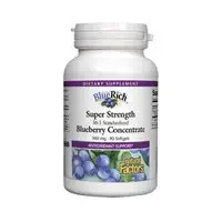 Natural Factors Bluerich Blueberry Concentrate, 500mg, 90 Softgels (2-Pack)