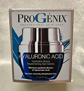 PROGENIX HYALURONIC ACID HYDRATION BOOST REPLENISH GEL-CRÈME. REVIVES SEVERELY DEHYDRATED SKIN. 1 FL OZ