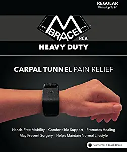 M BRACE RCA Heavy Duty Carpal Tunnel Wrist Support (Regular, Black)