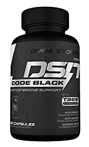 DSN Code Black, Code Black Testosterone Support Capsules, Vitamin D Zinc & herb Blend, 60 Capsules (30 Day Supply)