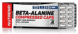 Nutrend BETA Alanine Compress 90 CAPS high-Quality Purified Gelatin 1150 mg of beta-Alanine per Capsule, L-histidine Vitamine B5 and B6