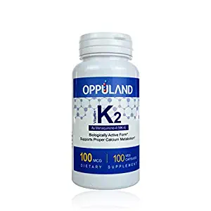Oppuland Vitamin K-2 as (MK-4) 100mcg, 100veg