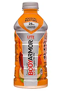 BodyArmor SuperDrink, Electrolyte Sport Drink, 28 oz, Pack of 12 (Peach Mango LYTE)