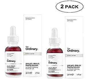 2 Packs of The Ordinary Peeling Solution 30ml AHA 30% + BHA 2%