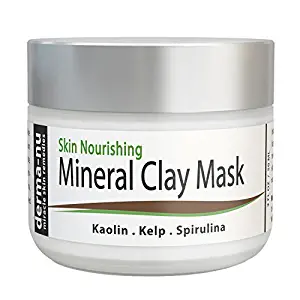 Clay Mud Mask For Cleansing Pores - Blackhead Remover Mask For Face - Treatment For Acne - Dry Sensitive & Oily Skin - Reduces Wrinkles & Minimizes Pores - Organic And Natural Skin Cleanser - 50ml