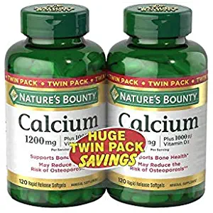 Nature's Bounty Absorbable - Calcium 1200mg Plus 1000IU Vitamin D3 2-Pack