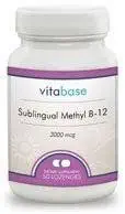 Sublingual Methyl B-12 (3000 mcg) 50 Lozenges per Bottle (5 Pack)