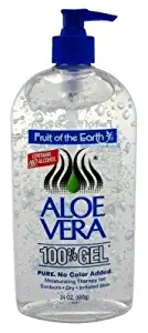 Fruit Of The Earth 100% Aloe Vera 24oz Gel Pump (6 Pack)