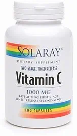 Solaray - Vitamin C Time Release, 1000 mg, 100 tablets