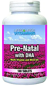 LifeSource Vitamins Pre-Natal Multi-Vitamin and Minerals with DHA