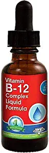 Sublingual Vitamin B12 Liquid Complex Vegan, Non GMO