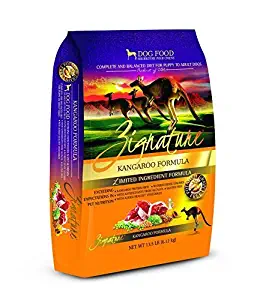 Zignature Kangaroo Dry Dog Food Formula 13.5 lb. Bag, High Protein Formula. Fast Delivery. by Just Jak's Pet Market