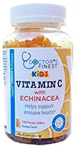 Doctor's Finest Kids Vitamin C with Echinacea 120 Orange Flavor Pectin Jellies