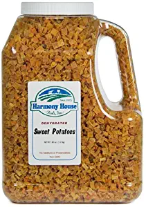 Harmony House Foods, Dried Sweet Potatoes, Diced, 64 Ounce Gallon Size Jug