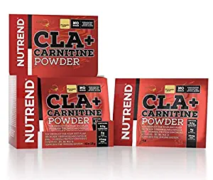 Nutrend CLA + Carnitine Pineapple + Pear 10x12g for Your Weight Loss Plan – Instant Drink Without Sugar and preservatives, which Lowers Physical and Mental Tiredness vitamines B5, B6, B12 and D