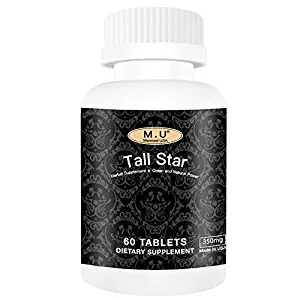 Tall Star - Top Star-Grow Taller Magic Height Growth Support for Women and Men Teenagers Kids - Premium Calcium Contained- Non GMO M.U Mermaid USA Natural and Pure Herb