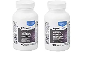 2 Pack Equaline Multivitamin/Multimineral Supplement, Women 50+, Century Mature 100Tablets - Compared vs Centrum Silver Womens 50+