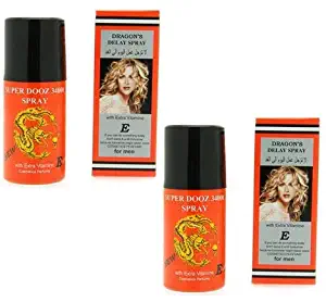 2 x Dragon's 34000 Delay Spray for Men With Extra Vitamin E- Last Longer Safe Sex (And) The Punisher pill -PLUS LOVE POTION PEN