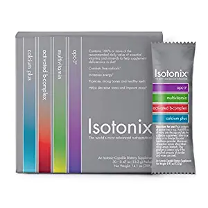 Isotonix Daily Essentials Packets, Calcium Plus, Activated B Complex, Multivitamin, OPC-3, Increases Energy, Strong Bones, Helps Decrease Stress & Improves Mood, Market America (30 Packets)