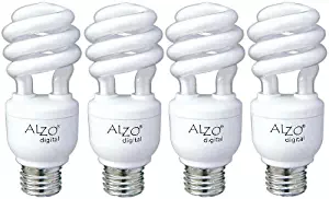 ALZO 15W Joyous Light Full Spectrum CFL Light Bulb 5500K, 750 Lumens, 120V, Pack of 4, Daylight White Light
