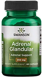 Swanson Adrenal Glandular 350 mg 60 Caps