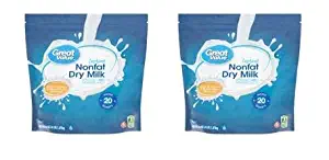 Great Value Instant Nonfat Dry Milk, 64 oz (pack of 2)