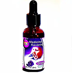 Flavoring Pharmacy 1 Oz Grape Flavor Vial Zantac Flavoring Drops for Baby Child Kids Bad Tasting Prescriptions Iron Supplements Poly Vi Sol Children Augmentin Grape Flavor