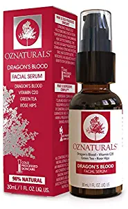 OZNaturals Dragon's Blood Serum for Face: Dragons Blood Facial Serum with Vitamin C - Face Tightening and Lifting Serum to Aid Collagen Production and Reduce Wrinkles, Fine Lines, Dark Spots - 1 Fl Oz