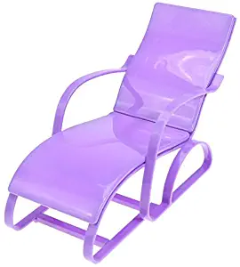 GreenSun TM 4 Colors Beach Lounge Chair for Barbie Doll Dream House Livingroom Gardan Furniture Assembly Deckchair Doll Accessories