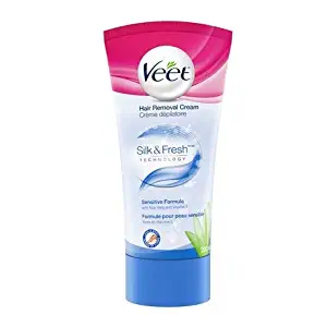 Veet Hair Removal Cream, Sensitive Formula with Aloe Vera & Vitamin E - 200 ml