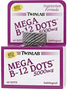 Mega B-12 Dots - 5000mcg 60 count ( Multi-Pack)