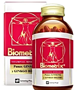 Biometrix Multivitamin and Mineral Natural Supplement With Ginseng And Gingkgo Biloba 100 Capsules