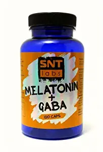 Natural Sleep Supplement : Complex of Vitamin B-6 + Melatonin + GABA 120 caps