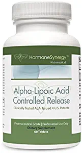 Alpha-Lipoic Acid CR | Controlled Release | Patented & Clinically Tested | 60 Tablets | 600 mg ALA | 450 mcg Biotin | Pharmaceutical Grade