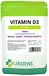 Lindens Vitamin D3 1000iu 3-PACK 360 Capsules D 3 D-3 High Quality Supplement