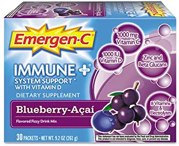 Emergen-C - Immune+ Formula, .3oz, Blueberry Acai, 30/Pack 100007 (DMi PK