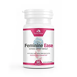 Feminine Ease Hormonal Balance Supplement for PMS, PMDD, Cramps, Menopause, Hot Flashes & Mood Swings – Gluten Free, Vegan Friendly Hormone Balancing Pills – 90 Vitamins to Balance Hormones