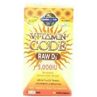 Garden of Life Vitamin Code RAW D3 5000, 60 Capsules