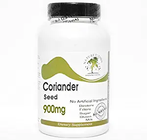 Coriander Seed 900mg ~ 200 Capsules - No Additives ~ Naturetition Supplements