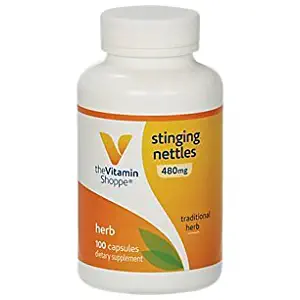 The Vitamin Shoppe Stinging Nettles 480MG (Urtica Dioica Leaf), A Traditional Herb, Seasonal Support (100 Capsules)