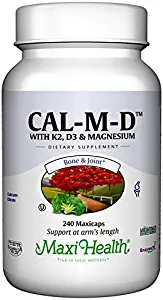 Maxi Health Cal-M-D Calcium with K2- D3 & Magnesium - 240 Tablets