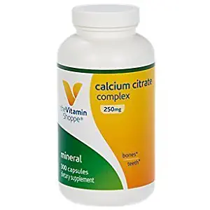 the Vitamin Shoppe Calcium Citrate Complex 250 MG Capsules by Vitamin Shoppe