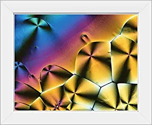 CANVAS ON DEMAND Vitamin C Crystals White Framed Art Print, 17"x14"x1"