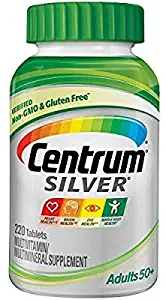 Silver Adult 220 Count (Pack of 1) Multivitamin/Multimineral Supplement Tablet, Vitamin D3, Age 50+ 2-Pack