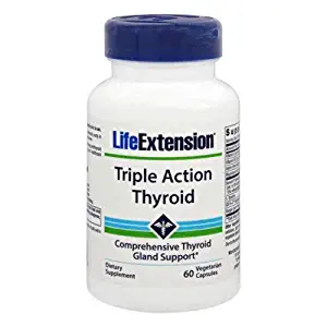 Life Extension Triple Action Thyroid Capsules, 60 Count