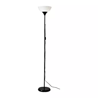 Ikea 101.398.79 NOT Floor Uplight Lamp, 69-Inch, Black/White