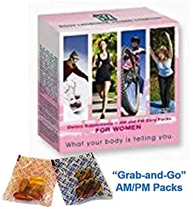 Peak365 Women's Daily Vitamin System | Body Language Vitamins | Best Multivitamin System for Women | Includes Full Month Supply of Five Products | Featuring"Grab-and-Go" AM/PM Packs